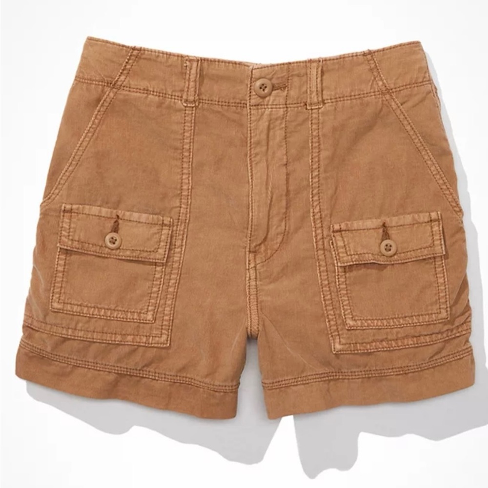 American Eagle 90s Corduroy Boyfriend Cargo Shorts